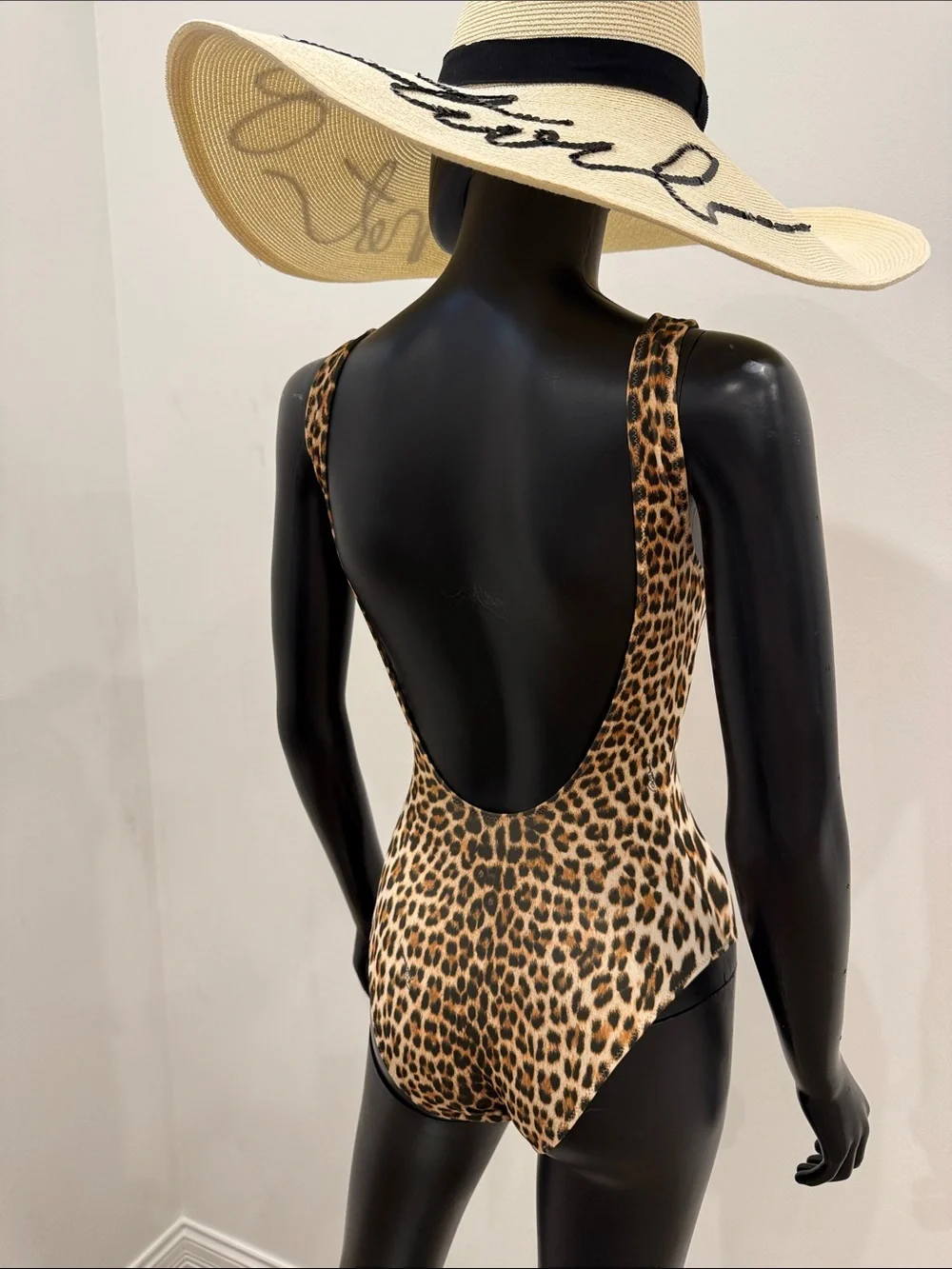 Roberto Cavalli Leopard One Piece Bodysuit Swimsuit S New Backless Beachwear - Picture 10 of 11